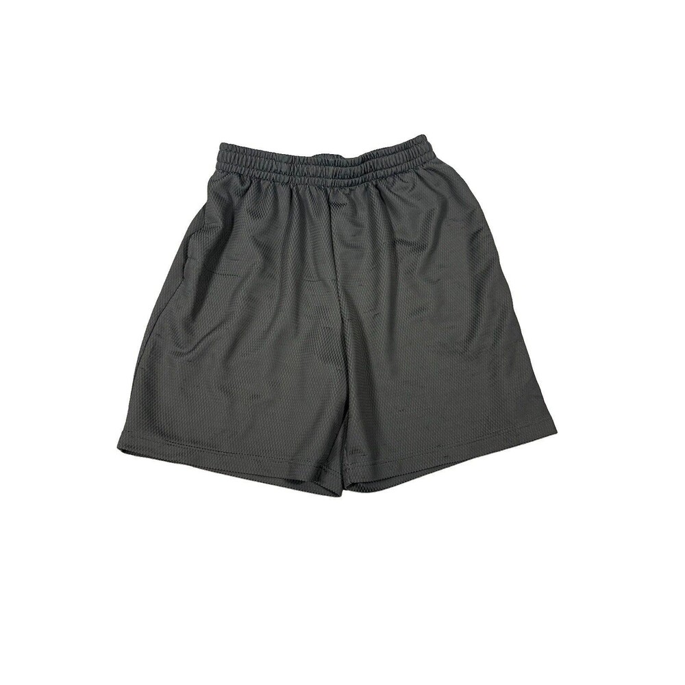 Athletic Works Mens Medium Mesh Basketball Shorts Gray Gym Running Athletic 3234